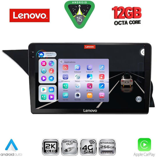 Lenovo Ηχοσύστημα Αυτοκινήτου για Mercedes-Benz GLK BMW X1 / X3 / X4 2013-2017 (Bluetooth/USB/WiFi/GPS/Apple-Carplay/Android-Auto) με Οθόνη Αφής 9"