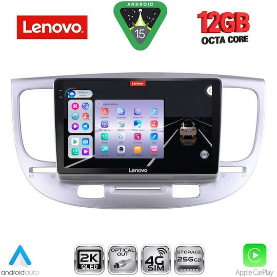 Lenovo Car Audio System for BMW X1 / X3 / X4 Kia Rio 2005-2011 (Bluetooth/USB/WiFi/GPS/Apple CarPlay/Android Auto) with 9" Touch Screen