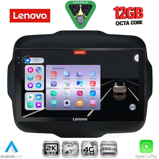 Lenovo Ηχοσύστημα Αυτοκινήτου για BMW X1 / X3 / X4 Jeep Renegade 2014 (Bluetooth/USB/WiFi/GPS/Apple-Carplay/Android-Auto) με Οθόνη Αφής 9"
