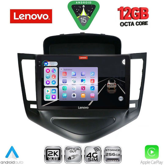 Lenovo Car Audio System for BMW X1 / X3 / X4 Chevrolet Cruze 2008-2012 (Bluetooth/USB/WiFi/GPS/Apple CarPlay/Android Auto) with 9" Touch Screen
