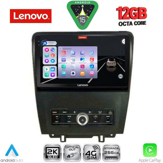 Lenovo Ηχοσύστημα Αυτοκινήτου για BMW X1 / X3 / X4 Ford Mustang 2010-2015 (Bluetooth/USB/WiFi/GPS/Apple-Carplay/Android-Auto) με Οθόνη Αφής 9"