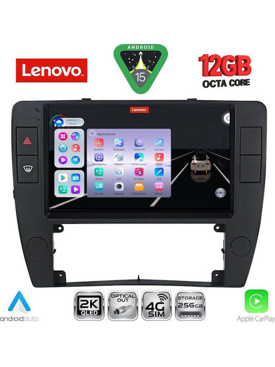 Lenovo Car Audio System for BMW X1 / X3 / X4 Volkswagen Passat 2000-2005 Bluetooth USB WiFi GPS Apple CarPlay Android Auto with 9" Touch Screen