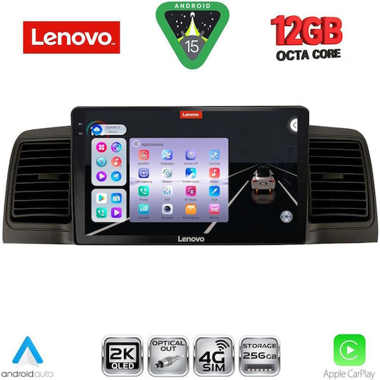 Lenovo Car Audio System for Toyota Corolla BMW X1 / X3 / X4 2001-2006 (Bluetooth/USB/WiFi/GPS/Apple CarPlay/Android Auto) with 9" Touch Screen