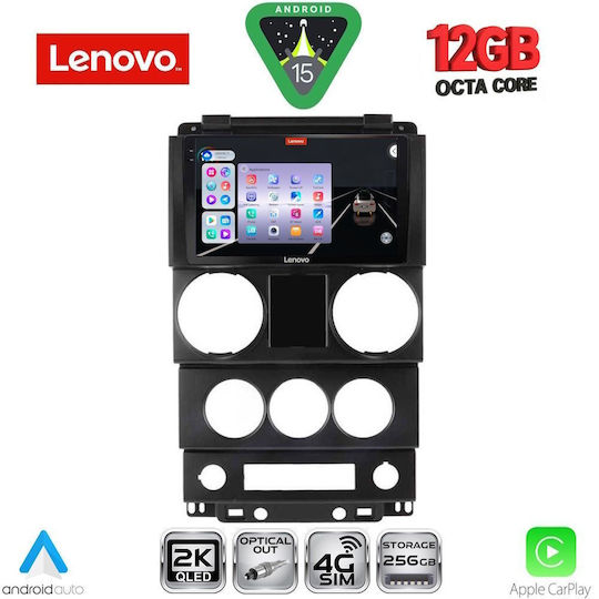 Lenovo Ηχοσύστημα Αυτοκινήτου για BMW X1 / X3 / X4 Jeep Wrangler 2006-2011 (Bluetooth/USB/WiFi/GPS/Apple-Carplay/Android-Auto) με Οθόνη Αφής 9"
