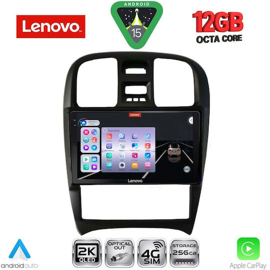 Lenovo Ηχοσύστημα Αυτοκινήτου για BMW X1 / X3 / X4 Hyundai Sonata 2000-2006 (Bluetooth/USB/WiFi/GPS/Apple-Carplay/Android-Auto) με Οθόνη Αφής 9"