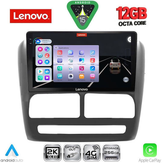 Lenovo Ηχοσύστημα Αυτοκινήτου για Fiat Doblo BMW X1 / X3 / X4 2010-2015 (Bluetooth/USB/WiFi/GPS/Apple-Carplay/Android-Auto) με Οθόνη Αφής 9"