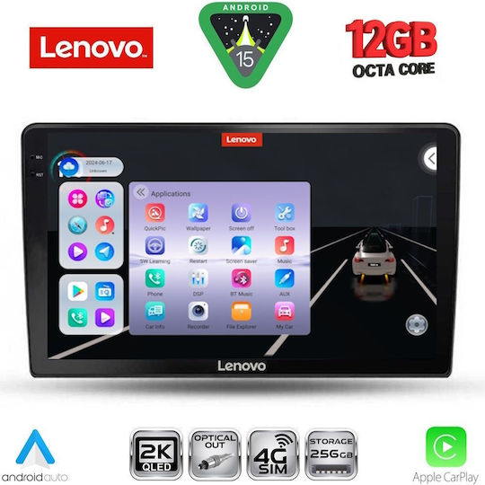 Lenovo Car Audio System for BMW X1 / X3 / X4 Kia Ceed 2009-2012 (Bluetooth/USB/Wi-Fi/GPS/Apple CarPlay/Android Auto) with 9" Touch Screen