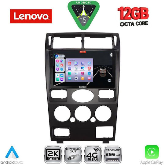 Lenovo Ηχοσύστημα Αυτοκινήτου για BMW X1 / X3 / X4 Ford Mondeo 2003-2006 (Bluetooth/USB/WiFi/GPS/Apple-Carplay/Android-Auto) με Οθόνη Αφής 9"