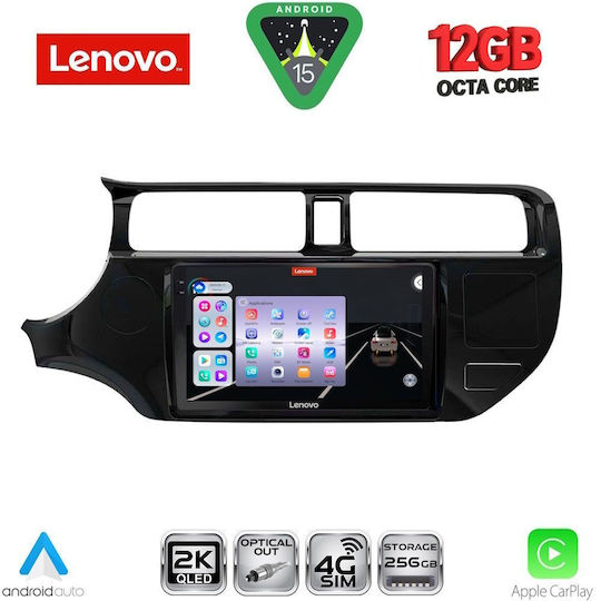 Lenovo Ηχοσύστημα Αυτοκινήτου για BMW X1 / X3 / X4 Kia Rio 2012-2015 (Bluetooth/USB/WiFi/GPS/Apple-Carplay/Android-Auto) με Οθόνη Αφής 9"