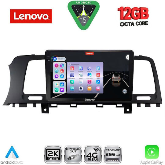 Lenovo Car Audio System for BMW X1 / X3 / X4 Nissan Murano 2007-2014 (Bluetooth/USB/WiFi/GPS/Apple CarPlay/Android Auto) with 9" Touch Screen