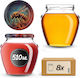 Kadax Glas Gefäß 580ml (8 Stück)
