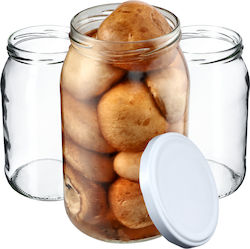 Kadax Borcan Din Sticlă Cu Capac 900ml (8 Buc)