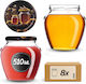 Kadax Glas Gefäß 580ml (8 Stück)