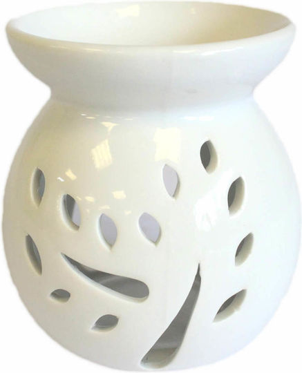 Lrg Classic White Oil Burner Tree Cut Out