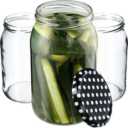 Kadax Borcan Sticlă Cu Capac 900ml (8 Buc)
