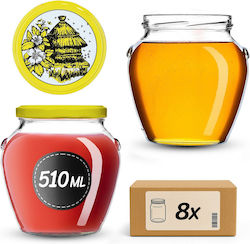 Kadax Βαζάκι Γυάλινο 580ml (8τμχ)