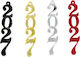 Plexiglas 2027 Stehend 5,8cm x 1,1cm 0530158 Enthält 25 Stück Gold