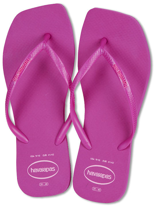 Havaianas Square Logo Pop Up Σαγιονάρες σε Ροζ ...