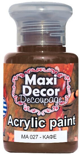 Maxi Decor Ακρυλικό Καφέ 60ml Ma 027