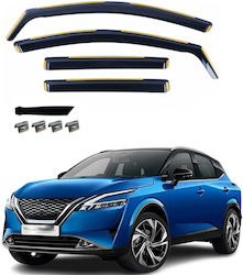 Σετ Ανεμοθραύστες Μπροστινοί και Πίσω για Nissan Qashqai 4τμχ VETRBR0114