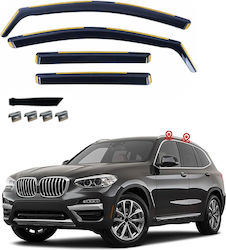 Σετ Ανεμοθραύστες Μπροστινοί και Πίσω για BMW X3 2017-2023 4τμχ VETRBR0125