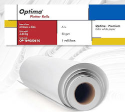 Role Plotter Optima Plotter Roll A1+ 80g 610mm X 50m Optima Premium