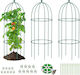Set 3 Metal Supports Climbing Plants Pergolas 80x40 Cm Tomatoes