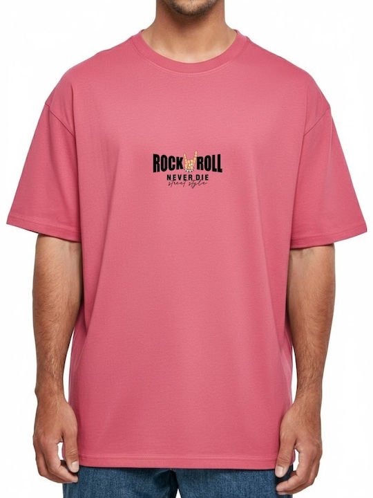 Oversized T-shirt Rock Roll Never Die Street St...