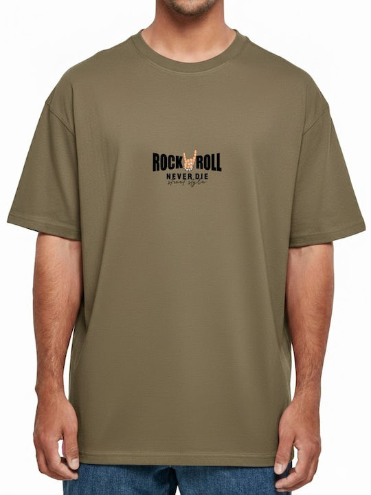 Oversized T-shirt Rock Roll Never Die Street St...