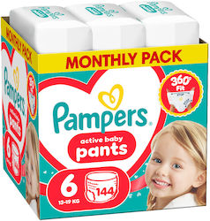 Pampers Pants No. 6 για 13-19kg 144τμχ Pampers Pants No. 6 για 13-19kg 144τμχ