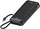 MediaRange Power Bank 20000mAh 22.5W cu Port USB-A și Port USB-C Power Delivery / Quick Charge 3.0 Negru