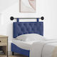 vidaXL Stoff-Kopfstütze für Betten Blau 100x55cm