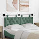 vidaXL Fabric Bed Headboard Cushion Green 130x55cm