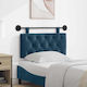 vidaXL Stoff-Kopfstütze für Betten Blau 100x55cm