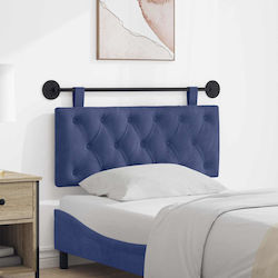 vidaXL Headboard Cushion Fabric Blue 110x55cm