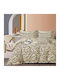Beauty Home 12682 Double Bed Sheets Set 230x260cm Beige 4 Pieces 12682SEYD