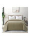 Beauty Home Ultra Art 12555 Coverlet Single Olive Green 160x230cm