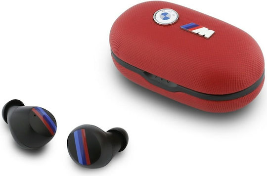 BMW Metal Logo In-Ear Bluetooth Kopfhörer mit Ladekoffer Rote