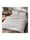 Beauty Home Flannel Duvet Cover Set 160x240cm Single with Pillowcase Cinsault Art 12637 Beige