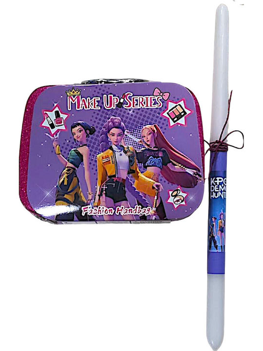 Osterkerzen Kinder Set Schönheit Make-up Serie Mode Handtasche Lila L26-51400-1
