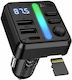 Hoco E89 Auto FM-Transmitter Bt 2usb/1-Typ-c 45w/3a Pd Qc Schwarzes