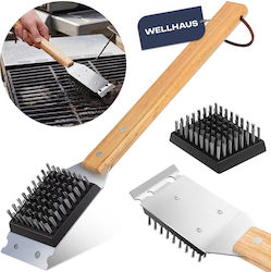 Wellhaus Grillbürste mit Holzgriff Wellhaus Grillbürste mit Holzgriff