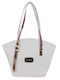 Damen Schultertasche Weiß