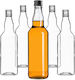 Glass Bottle 500ml Black Cap 10 Pcs