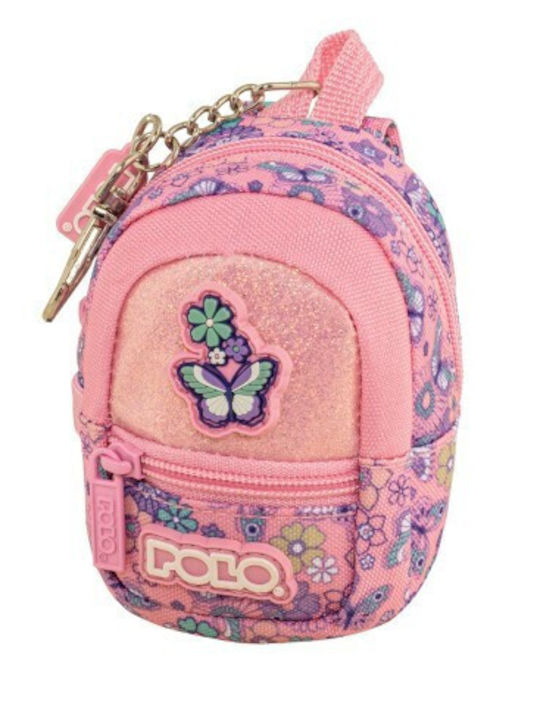 Polo Clip & Zip Мини Ключодържател-Портфейл Розов 9-27-006-8462