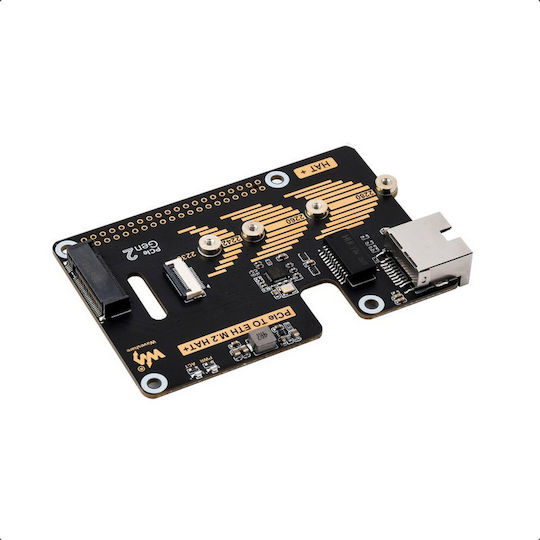 Pcie To Eth M.2 Adapter Raspberry Pi 5 Compatible 2280 2260 2242 2230 Size Nvme M.2 Ssd 5gbps Data Rate High-speed Reading Writing Raspberry Pi 5 Nvme Hat