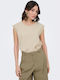 Women's Short Sleeve Blouse Sand