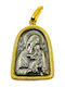 Kinder Amulette Kinder Amulet Doppelseitig mit Jungfrau Maria aus Silber JW.136