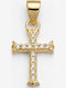 Cross From Gold Plated Silver Without Chain
