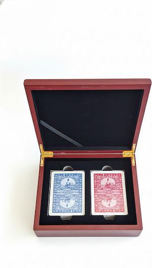 Dal Negro Faros Set 2 Playing Cards Luxury Wooden Box